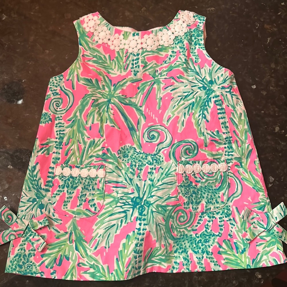 Lilly Pulitzer baby shift dress new with tags Prosecco pink hangin around
